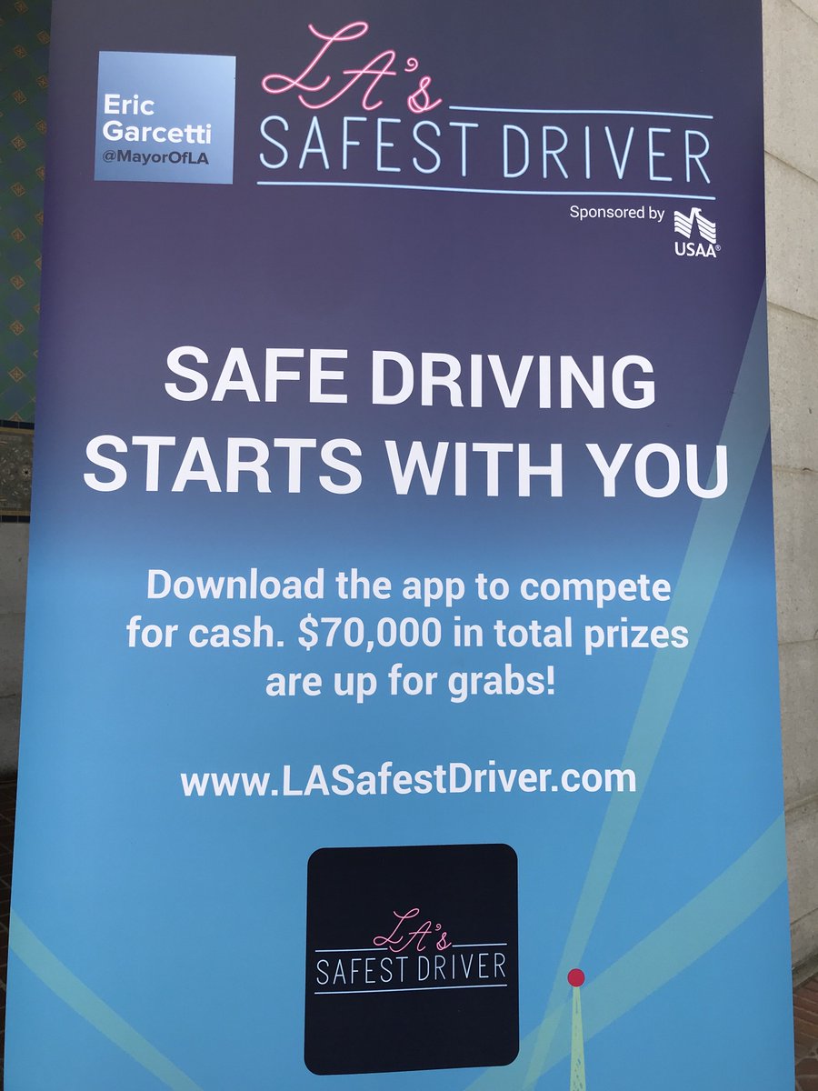Are YOU LA's safest driver? You could win big $$$ this summer!

Enter by downloading the LA Safest Driver app &amp; you could win prizes like..
$10k = safest #military or #veteran driver
$10k = safest commercial driver (like <a href="/lyft/">Lyft</a>, <a href="/Uber/">Uber</a>)
$20k = safest overall
bit.ly/2JMgSK6