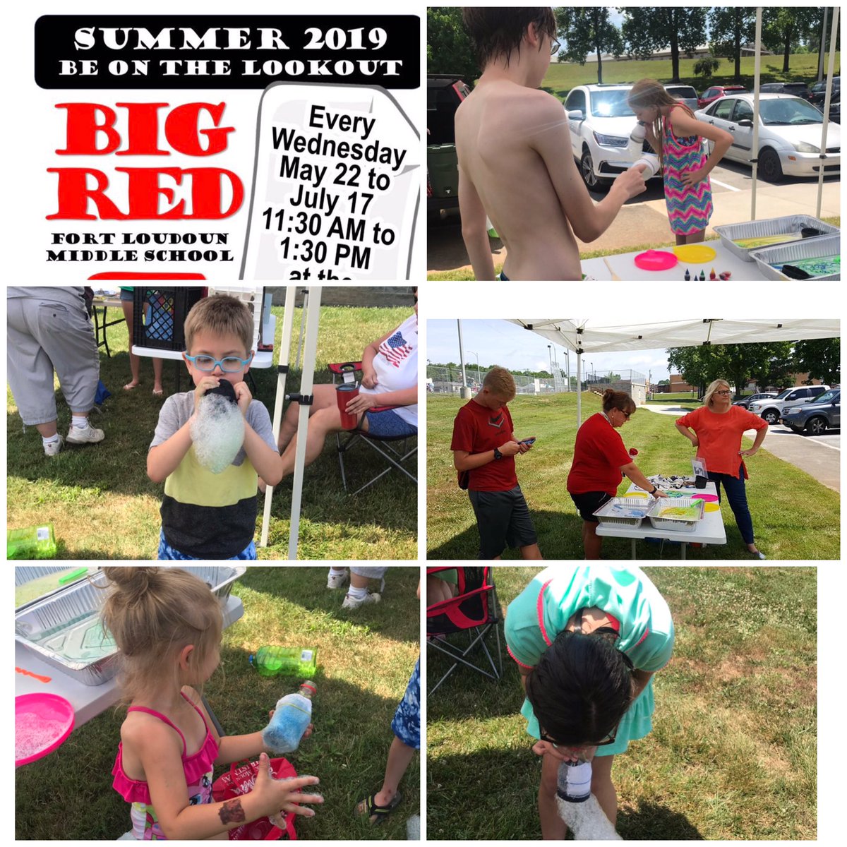 grayjeana's tweet photo. Another successful outing with the @FLMSBraves #BigRedBookmobile at the Loudon Pool! We will be spreading literacy and STEM all summer long! Come join us to get a free book and take part in an awesome STEM activity! #WhateverItTakes #freebooks #Flmstem #freelunch https://t.co/ONl5doMEUV