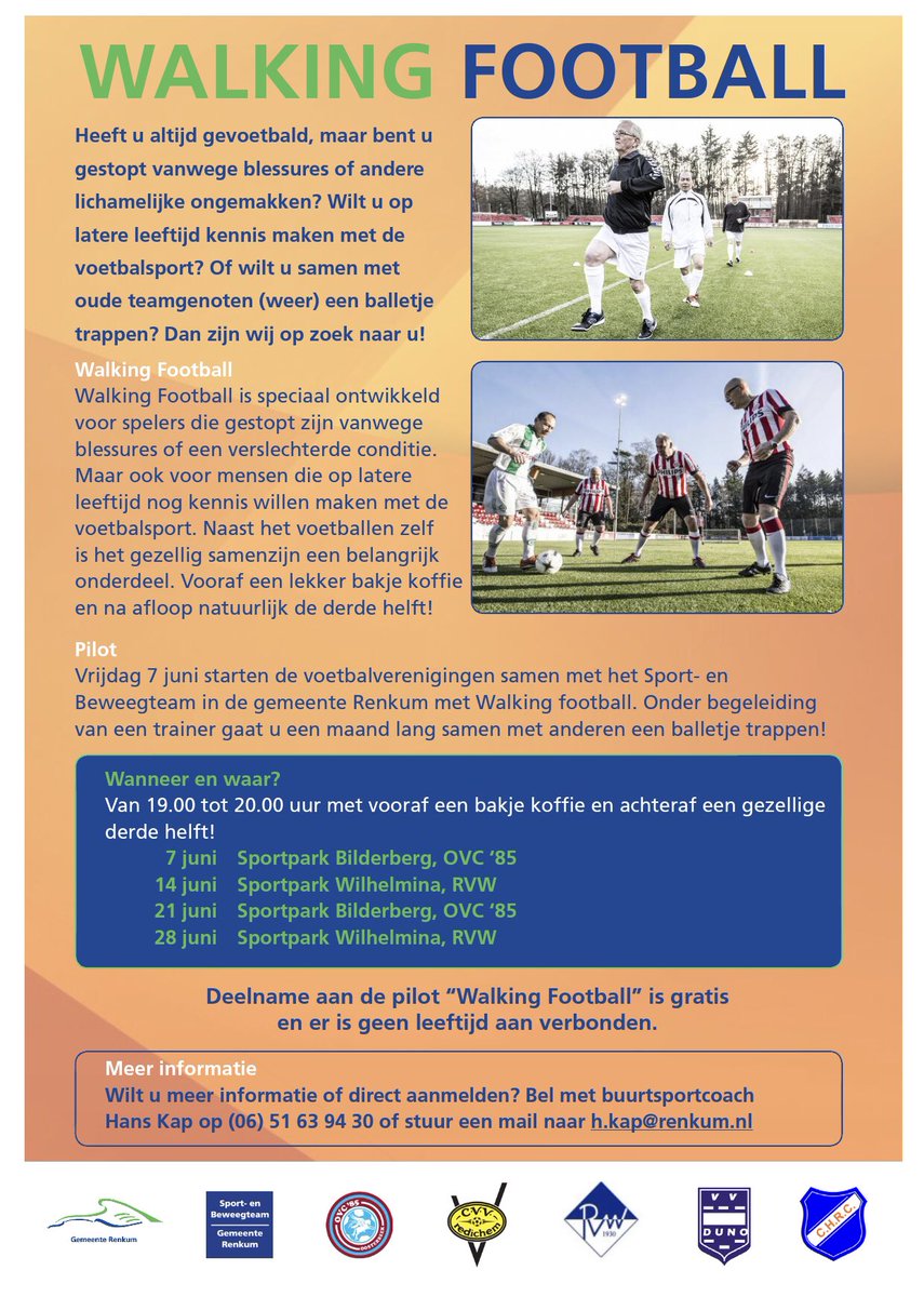 Redichem's tweet photo. Walking Football #redichem #samensporten #bewegenvooriedereen #samenstaanwesterk https://t.co/fyPceBGiig