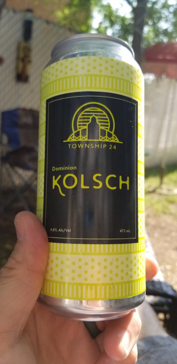 Drinking a Dominion Kolsch fro Township 24
#SupportLocal #buylocal #abbeer