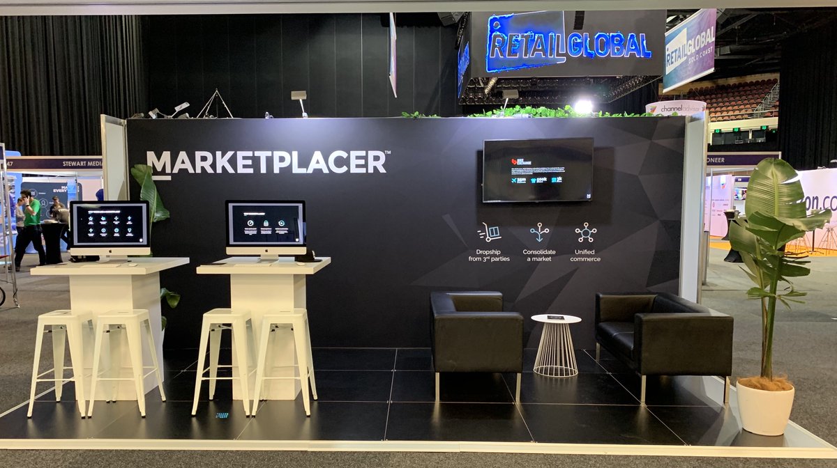 We're here at @RetailGlobalAU at the @GCCEC - come and chat to the team at stand 40 to find out why our clients like MYER, Jayco and Bob Jane TMarts are launching marketplaces with us.
#marketplaces #unifiedcommerce #retailglobal #onlineretail https://t.co/JlxYoQcj4K