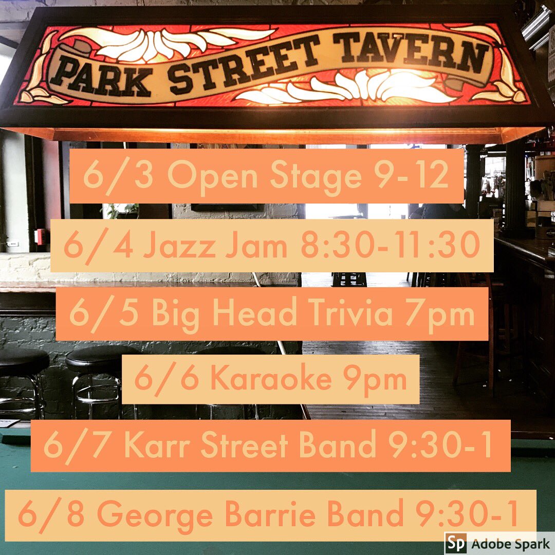 Upcoming lineup for next week!!