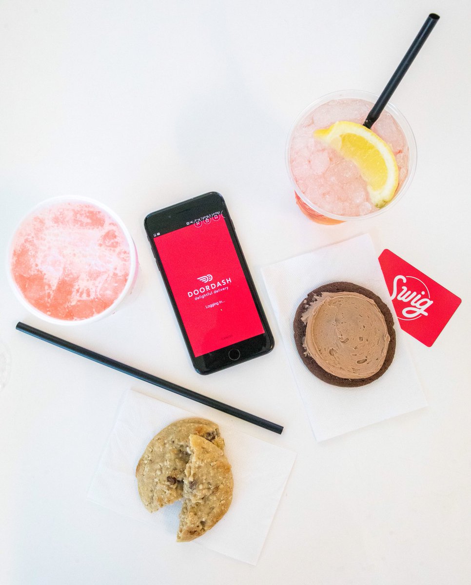 swigdrinks's tweet photo. Life just got sweeter!  You can now have your favorite drinks and cookies delivered through DoorDash! #blessed https://t.co/jGVOJE9J6n