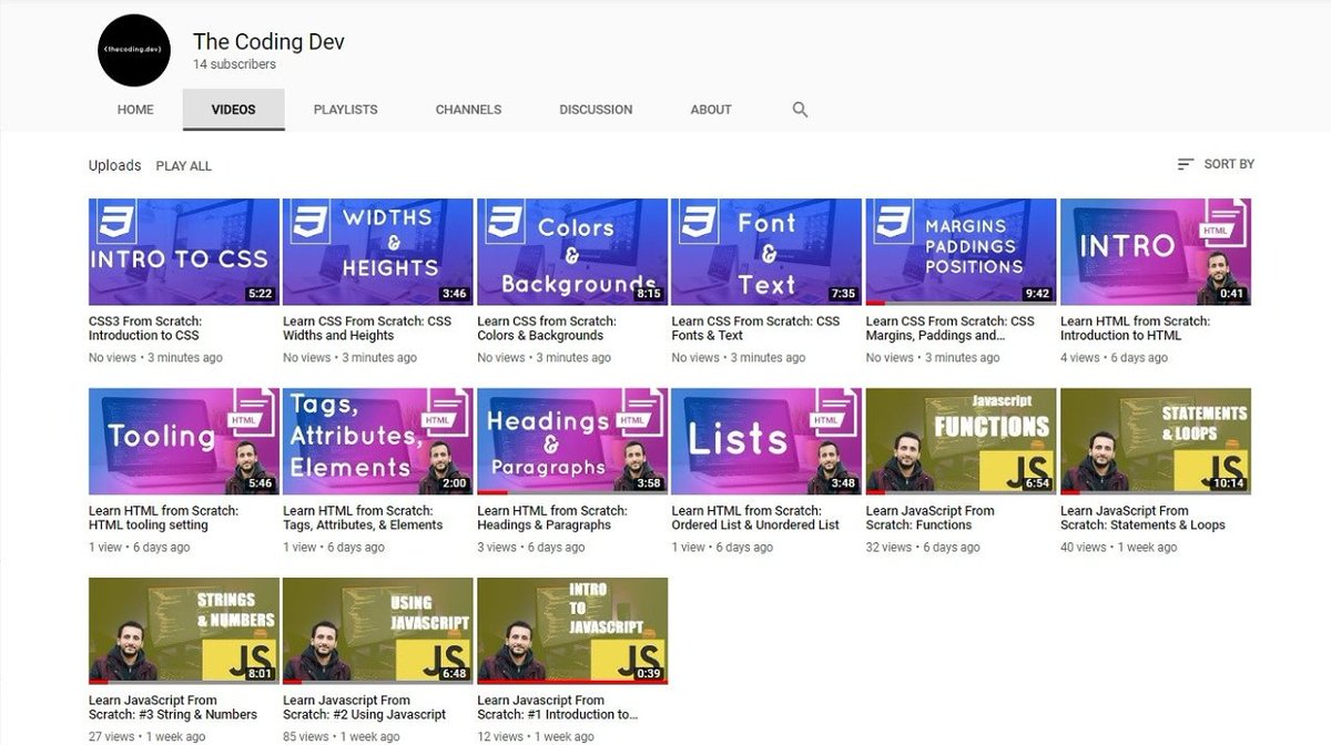 TheCodingDev1's tweet photo. @thecoding.dev's new #YouTube video list lets find your fav topic

#html #html5 #css #css3 #javascript #jquery #bootstrap #wordpress #apis #php #sql #mysql #python #django #mongodb #nodejs #reactjs #vue #angularjs #code #code #webdesign #webdevelopment #developer #youtube #udemy https://t.co/rJpFHIK5iY