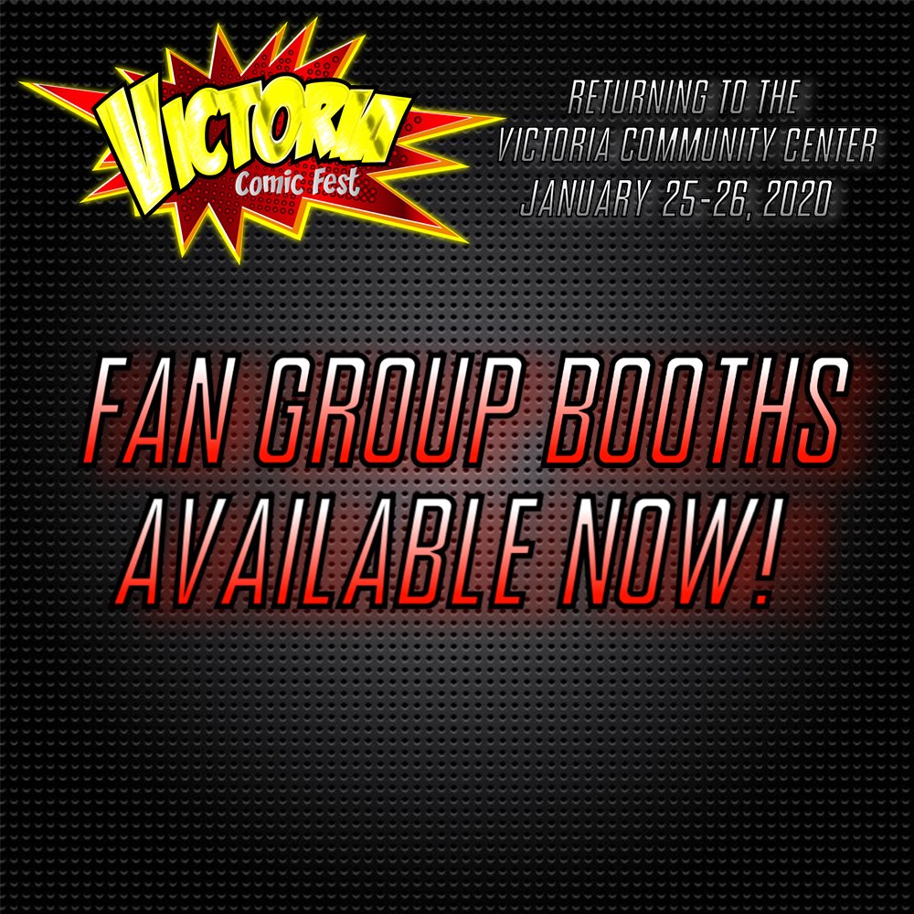 We have added a VERY LIMITED number of Fan Group Booths. These booths are only $125, and can ONLY be purchased by Fan Groups.

There is a very limited number of these booths, and they will go quickly!

Secure your Exhibitor Space now!
purchase.growtix.com/es/Victoria_Co…