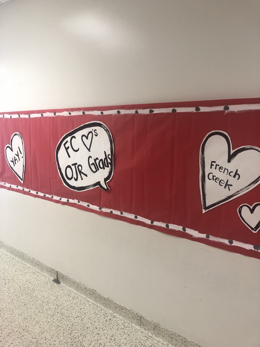 OwenJRobertsFC's tweet photo. Senior Walk 2019-Congratulations and best wishes to our former French Creekers! ❤️#WhatMakesFCSpecial @OJRSD @OJRHS https://t.co/lKrNOMQsqO