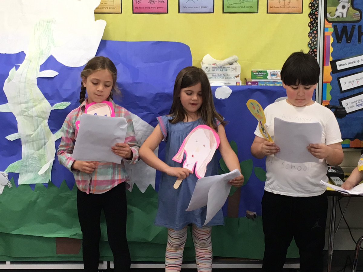 Acting out Jack and the Beanstalk and wrapping up a great year in Team Read! <a href="/MrsVpeirce/">Victoria Peirce</a> #cherokeeeinspires #FindingJoy67