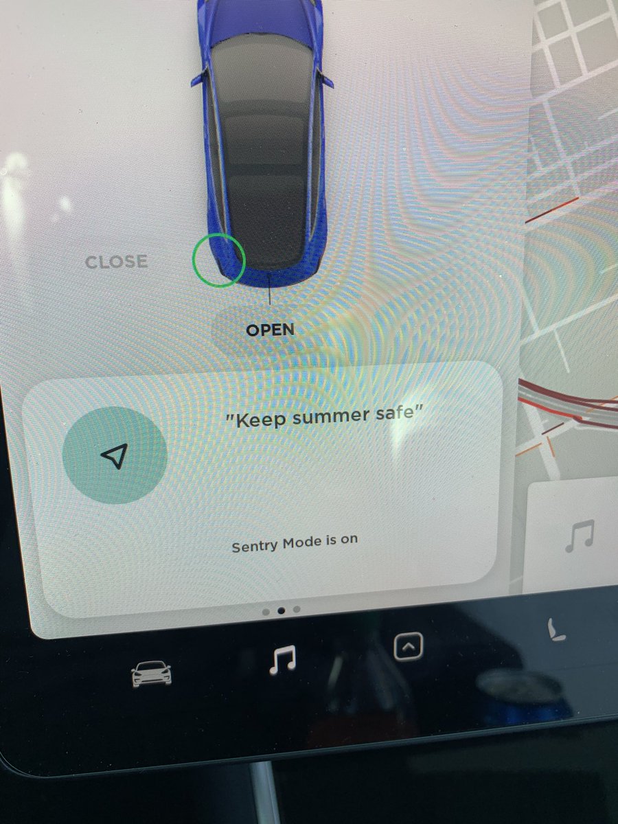 MYTesla1's tweet photo. We finally got the voice activation for #SentryMode for #Tesla we’ve all been waiting for...#keepsummersafe https://t.co/cYtJjheuNz