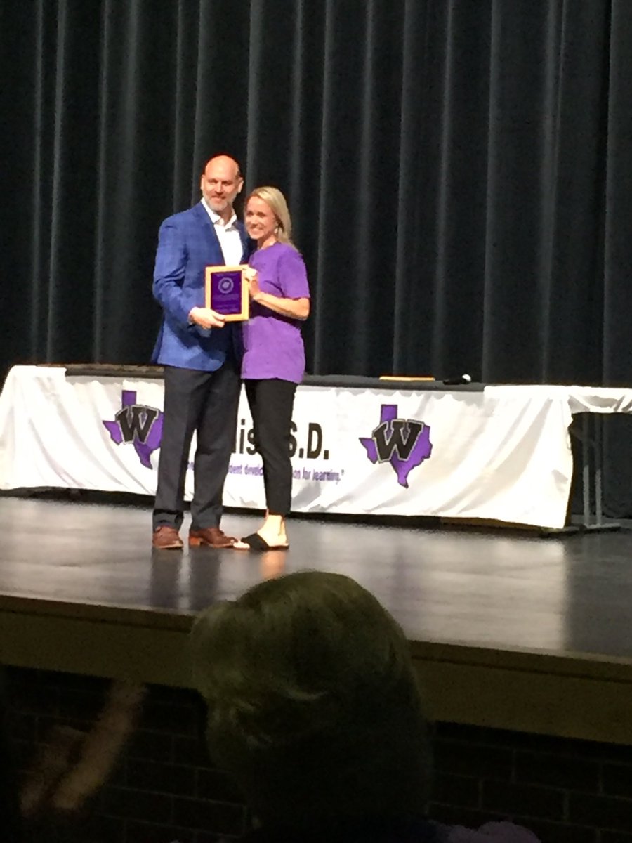 MurrellDeanna's tweet photo. Congrats to Mrs. Kameron Wilder-WISD Principal of the Year!  I can’t think of anyone who deserves it more. Love ya! 🎉💕 @KameronWilder #WillisISD #TurnerTribe https://t.co/Lr0BboS7GO