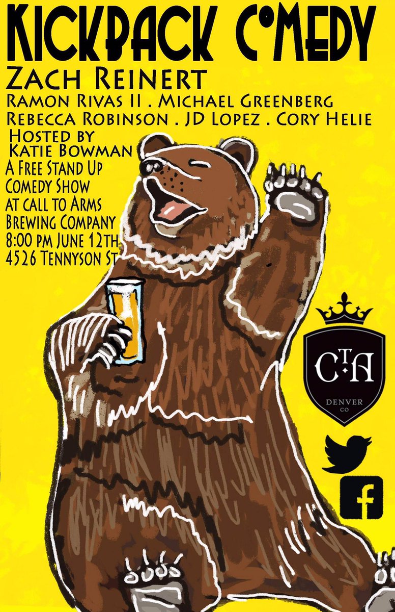KBCatCTA's tweet photo. Oh baby! I sure hope you get tickets to our patio show June 7th but if you can’t make it to that or Study Hall’s One Year Anniversary tonight get to @calltoarmsbrew June 12th for the next KBC show!!! Doors at 7:30 and shows at 8:00 pm! https://t.co/TsmsUGggoe