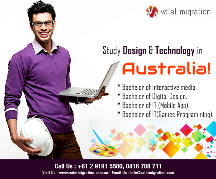 Valet_Migration's tweet photo. Study #Design and #Technology in #Australia Website: https://t.co/26FKlJWTxF
Email Id : info@valetmigration.com
Phone: +61 2 9191 5580
Mobile: 0416 788 711 https://t.co/QzEybRvtpT