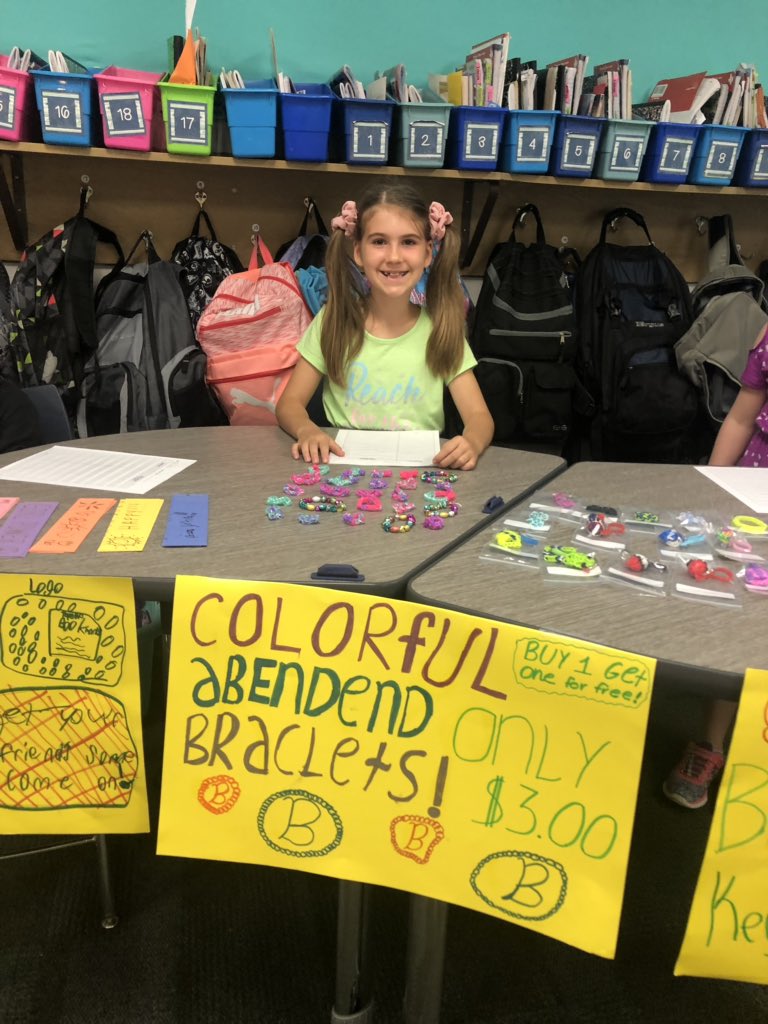 MrsJordanTerry's tweet photo. My entrepreneurs had a blast in the economics fair! They have bright futures ahead of them with the skills they learned through this project! #TeamBCE https://t.co/fS0ZYdWEYT