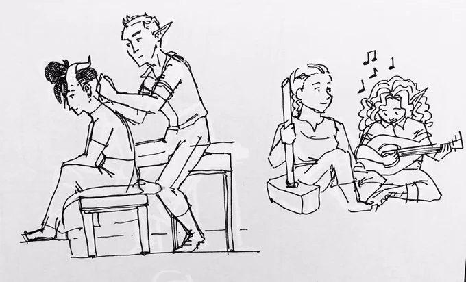 Welp since I'm stuck one station from home, time to gush about how chill and lovely our last dnd session was 