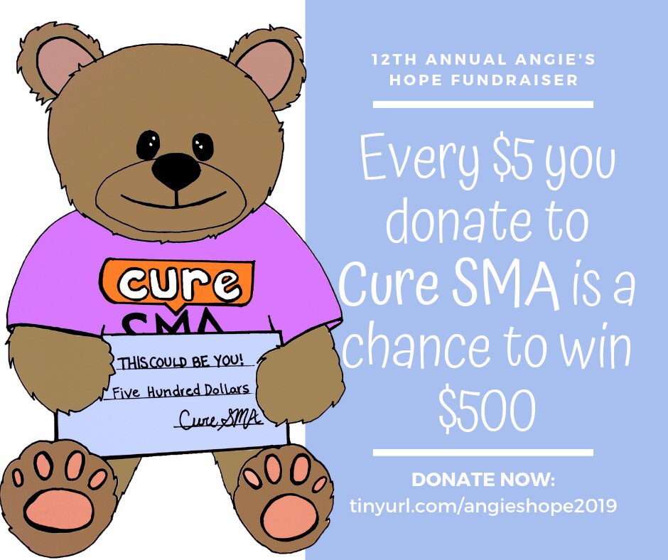 Big strides are being made in the Cure SMA community! Let’s keep it going. tinyurl.com/angieshope2019