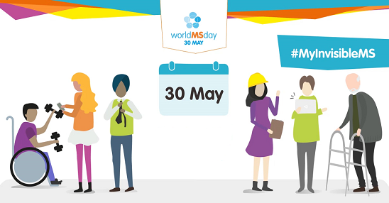 MSIRELAND's tweet photo. Happy #WorldMSDay! This year's campaign is all about #MyInvisibleMS - making the invisible visible. Join the conversation - don't forget to use the #myInvisibleMS hashtag throughout the day!  🙌🌍😃  #MyInvisibleMS https://t.co/8NTiu3AUJW
