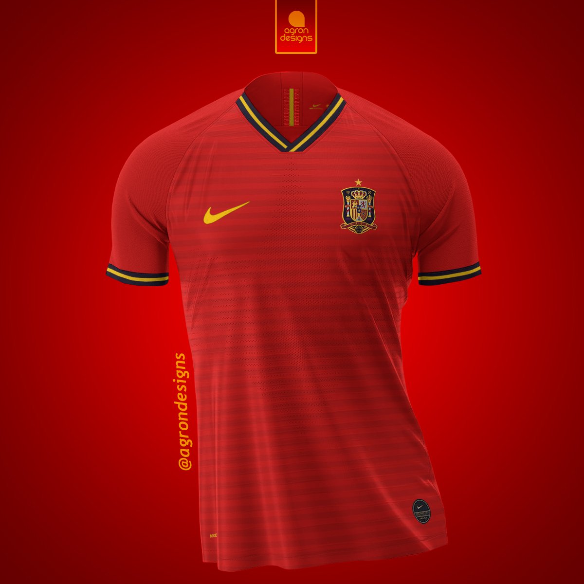 Agron Meta on Twitter: "Nike X Spain #nike #spain #espana #madrid #futebol #camiseta #kit #kitdesign #concept #uefa #fifa #football #design #graphicdesign #europeanqualifiers #europe #international Mockup: @_santiagolazo ...