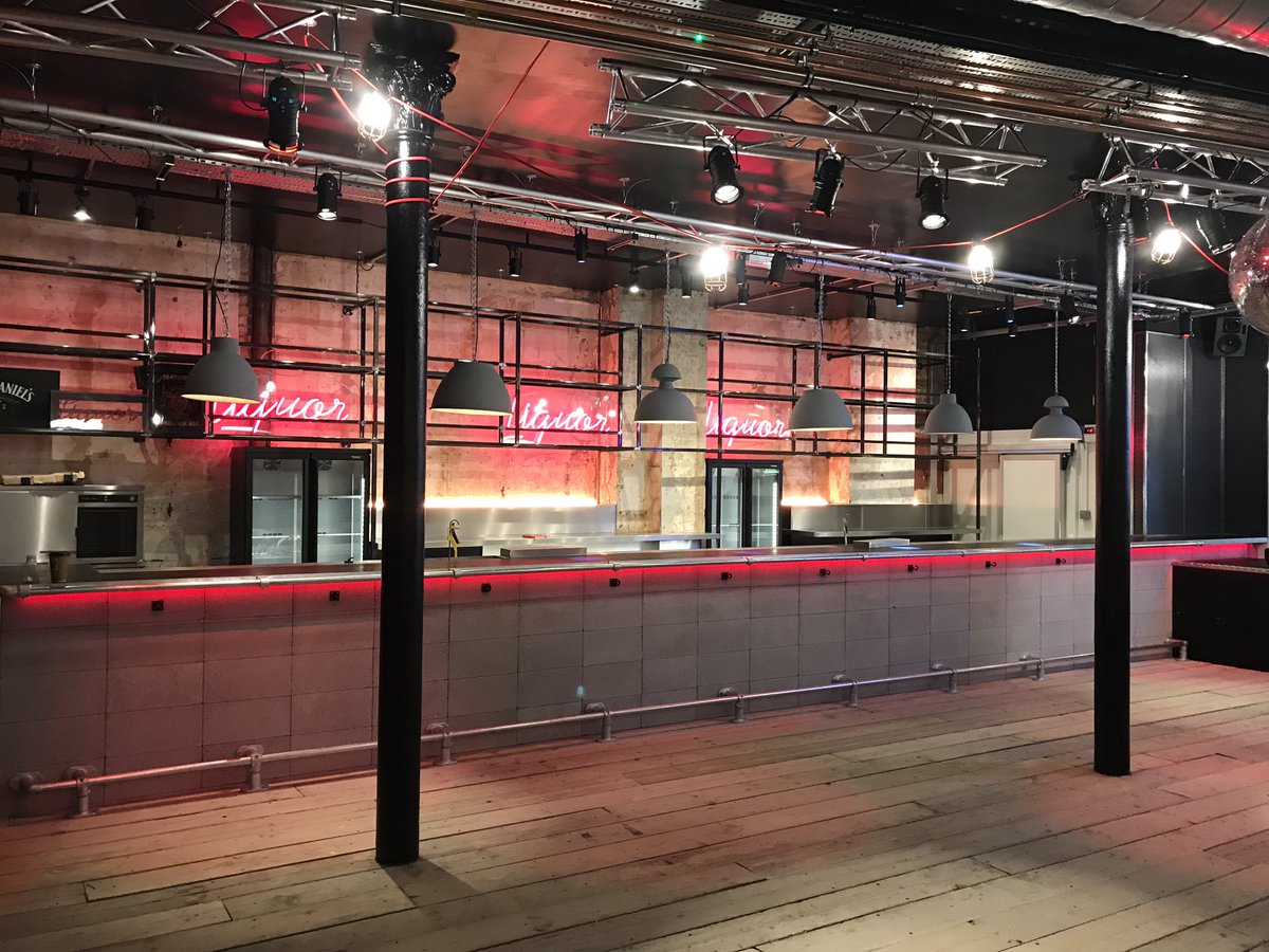 MEATLiquor's tweet photo. Very busy first day yesterday getting the new place ready. This bigger, badder, later MEATliquor which is only 30 sec walk from Oxford Circus tube station will be open till 3am, 7 days a week. 
More photos to follow today as the progress continues. https://t.co/SnQOadG8il