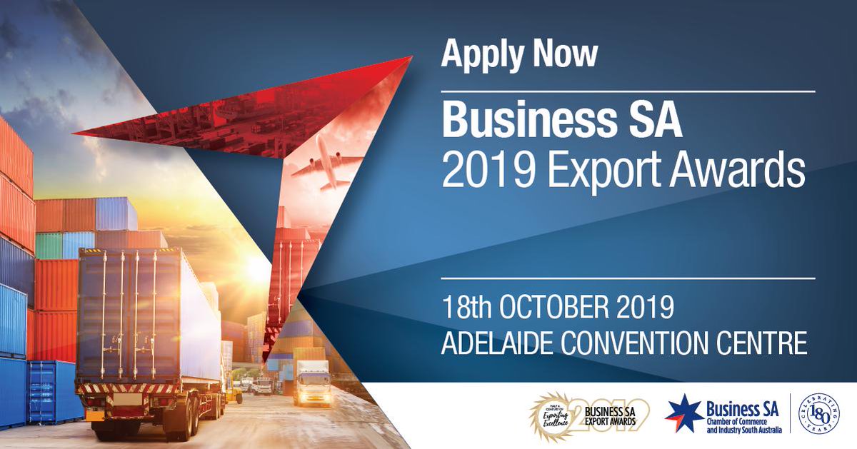 Calling all South Australian exporters - the Business SA Export Awards are back for 2019, and applications are now open. If you’re exporting to the world and want to stand out as an industry leader, apply now here: business-sa.com/exportawards
#exportawardssa <a href="/Business_SA/">South Australian Business Chamber</a>