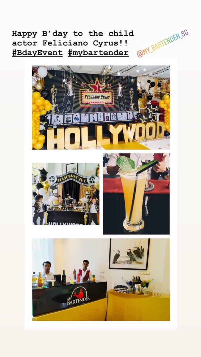 My_Bartender_SG's tweet photo. Wishing Feliciano Cyrus a fabulous birthday ๐๐ฅ thanks for engaging MY BARTENDER to colour your event ๐น๐ธ๐ท๐พ โข
โข
โข
#cocktailbar #mybartender #cateringservices #cocktailevents #mobilebar https://t.co/jOZ5RRlYo0