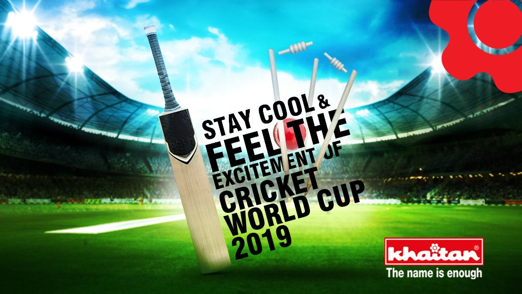 KhaitanHo's tweet photo. The temperature is all set to get soaring, this #CricketSeason. Chill right with the #AsliFan and cheer on!
#WorldCup2019 https://t.co/jT4A7lIto1