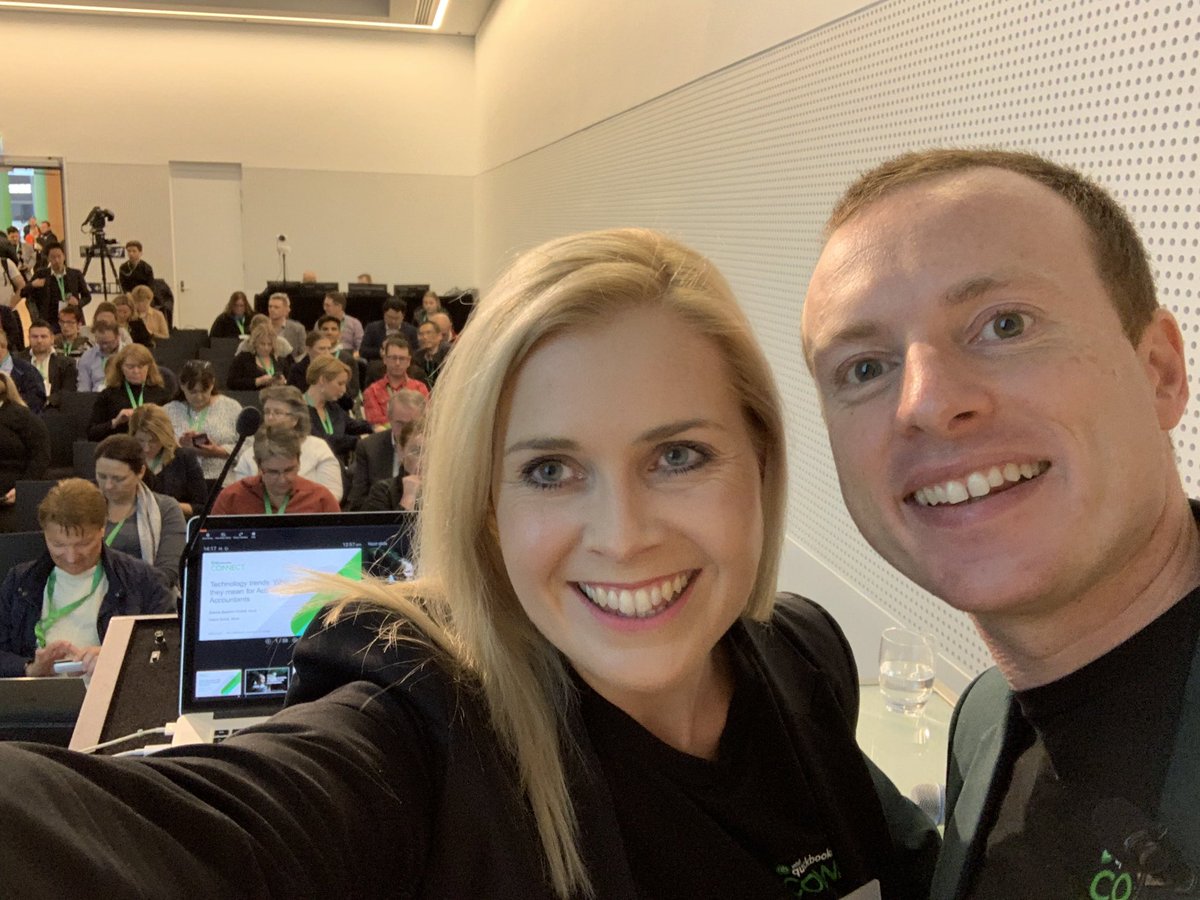 It’s almost showtime with <a href="/GAQuick/">Grant Quick</a> for our session <a href="/QuickBooksAU/">QuickBooks Australia</a> #QBConnect on Accounting Technology trends. Standing room only!
