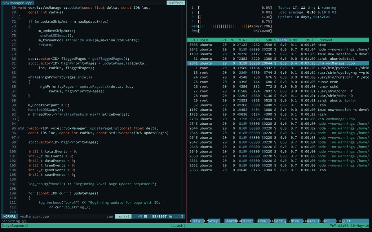 Tmux Material Theme