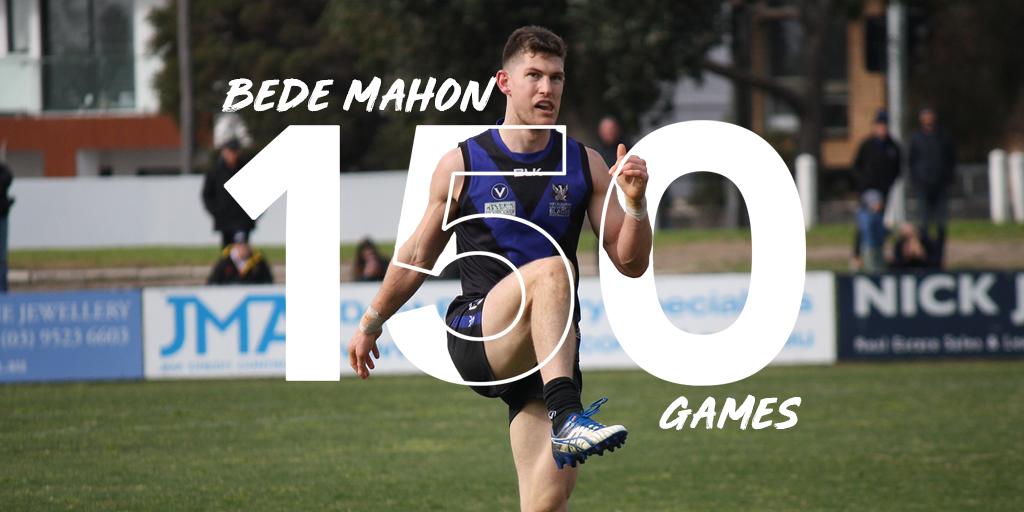 UniBlacksFC's tweet photo. 5 x seasons as captain
2 x premierships
2 x Club best and fairest 
2 x Cornder Medals
1 x Woodrow Medal
4 x Keilar Medals
2 x @VAFA_HQ Team of the Year
4 x Big V guernsies

Fair to say Bede Mahon has done it all. He plays his 150th game this week 👏

📰: https://t.co/9EvbjJAwRb https://t.co/aGvRv6gfa1