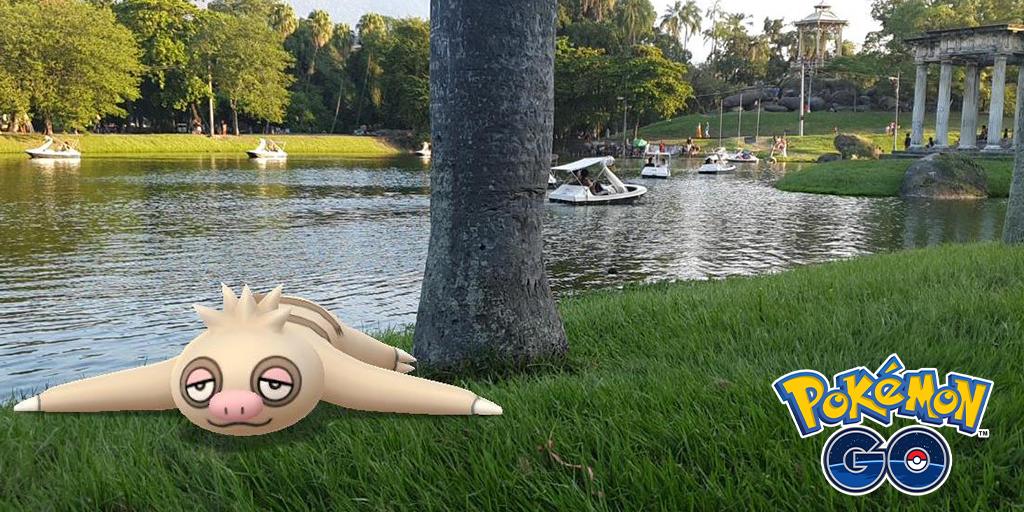 PokemonGoPembs's tweet photo. Did you know? Slakoth sleeps over 20 hours a day! 😴 
Don’t forget to show us your best photos of Slakoth using #GOsnapshot on #PokemonGOCommunityDay! https://t.co/yoURKB5gOr