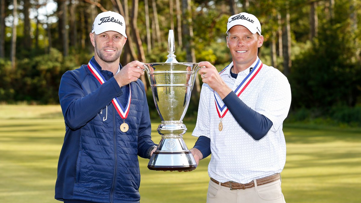 USGA's tweet image. Scott Harvey and Todd Mitchell have played together in each #USFourBall since 2015. That loyal partnership paid off this week with a USGA title at @BandonDunesGolf. on.usga.org/30Q1T7f