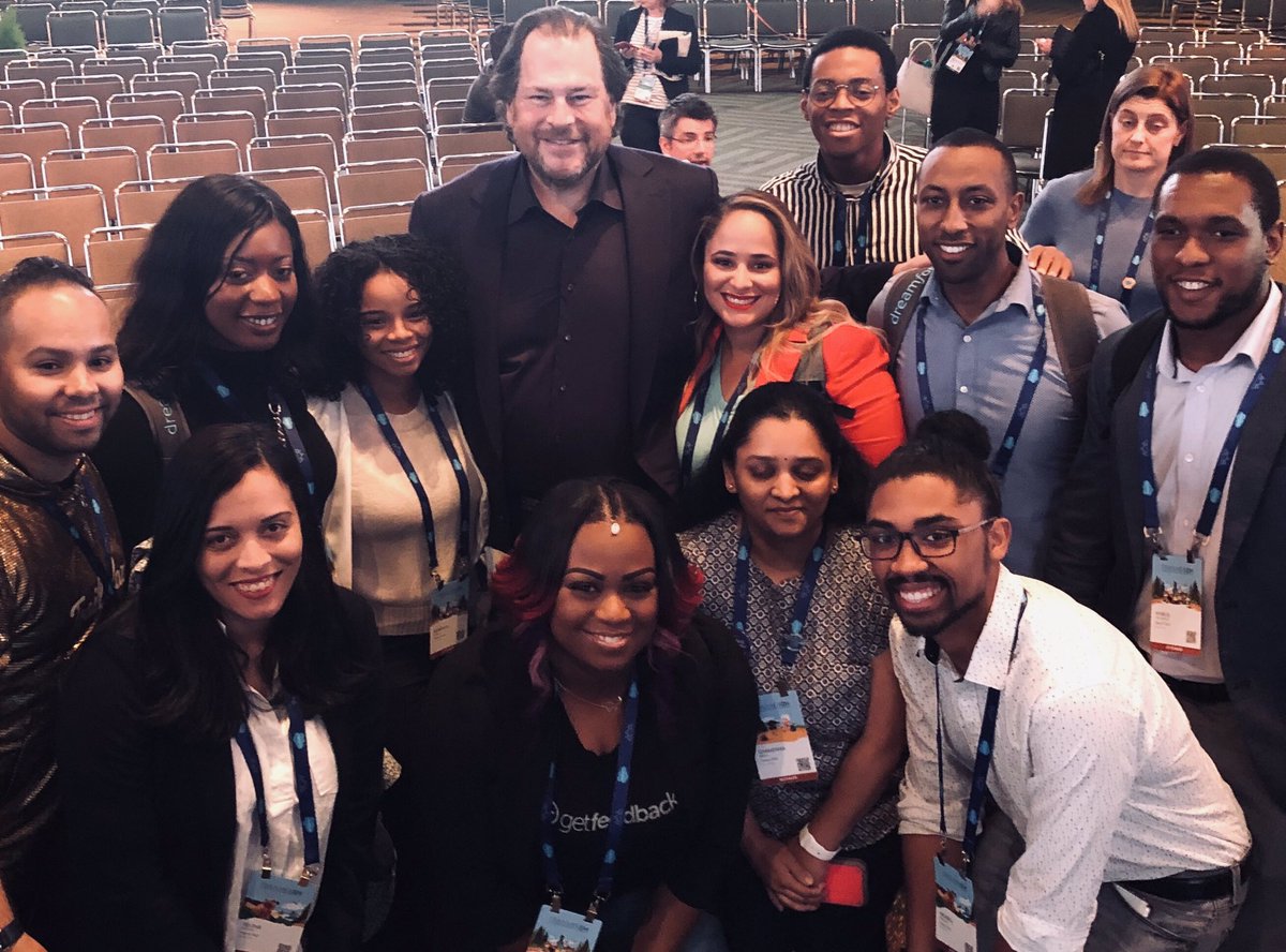 PepUPTech's tweet photo. Our 2019 journey to @salesforce @trailhead DX included meeting with @Benioff #futureofwork @salesforce @trailhead https://t.co/fDbHNJnnPh