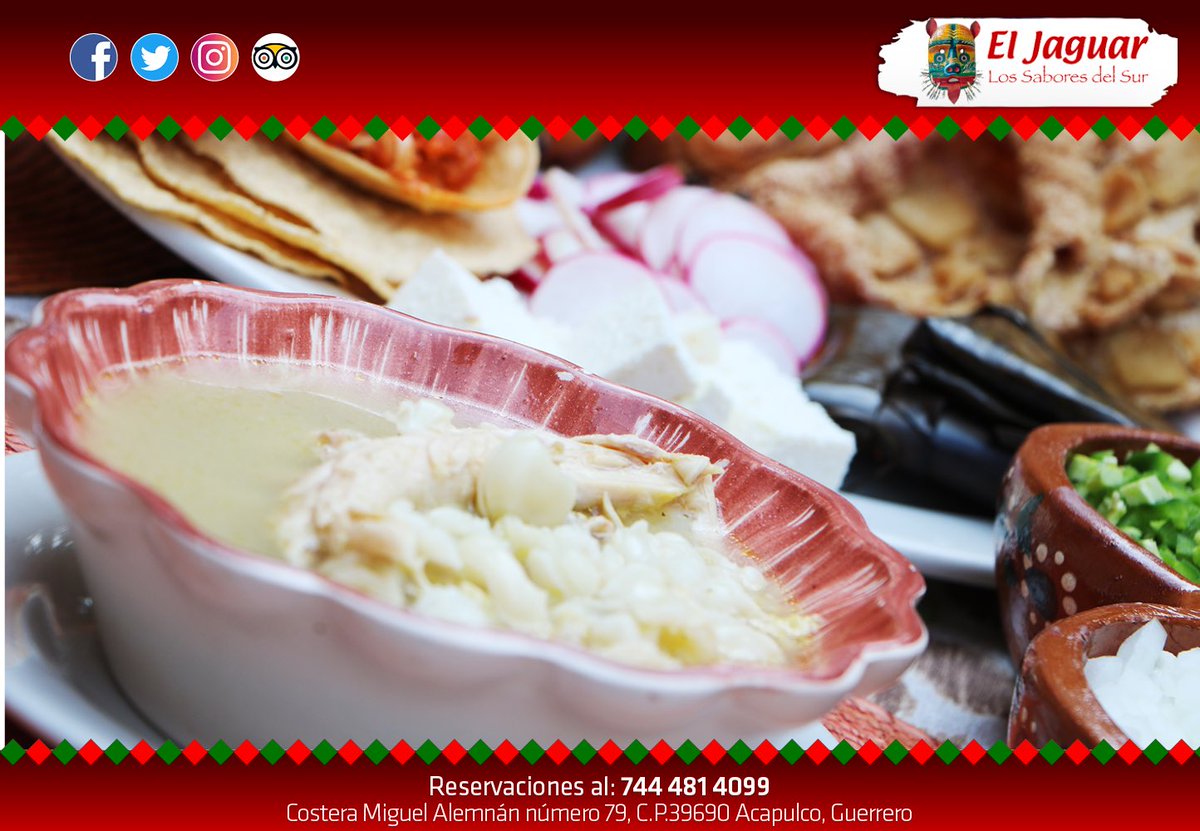 ElJaguarRest's tweet photo. No te olvides del #juevespozolero... #acapulco #pozole #gastronomia https://t.co/RH9kyGzc7L