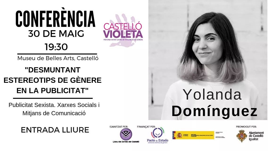 CastelloVioleta's tweet photo. Desmontando los #estereotipos de #género en la #publicidad @yodominguez esta tarde en el Museu de Belles Arts #CastellóVioleta #Castelló @radiocastellon  @BelonaCirculo @CEEICastellon @UJIuniversitat @AlumniSAUJI @apfeministas @CulturaCS @CulturaDipcas @BibliotecaUJI #feminismo https://t.co/RgOchSQs8a