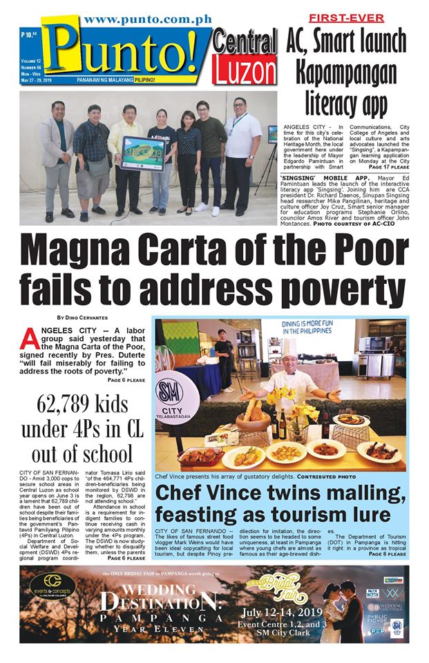 PuntoCenLuzon's tweet photo. Latest issue.
#PuntoCentralLuzon #News #Punto #ConnectingPoints #PampangaNews https://t.co/AgxnEuA5fW