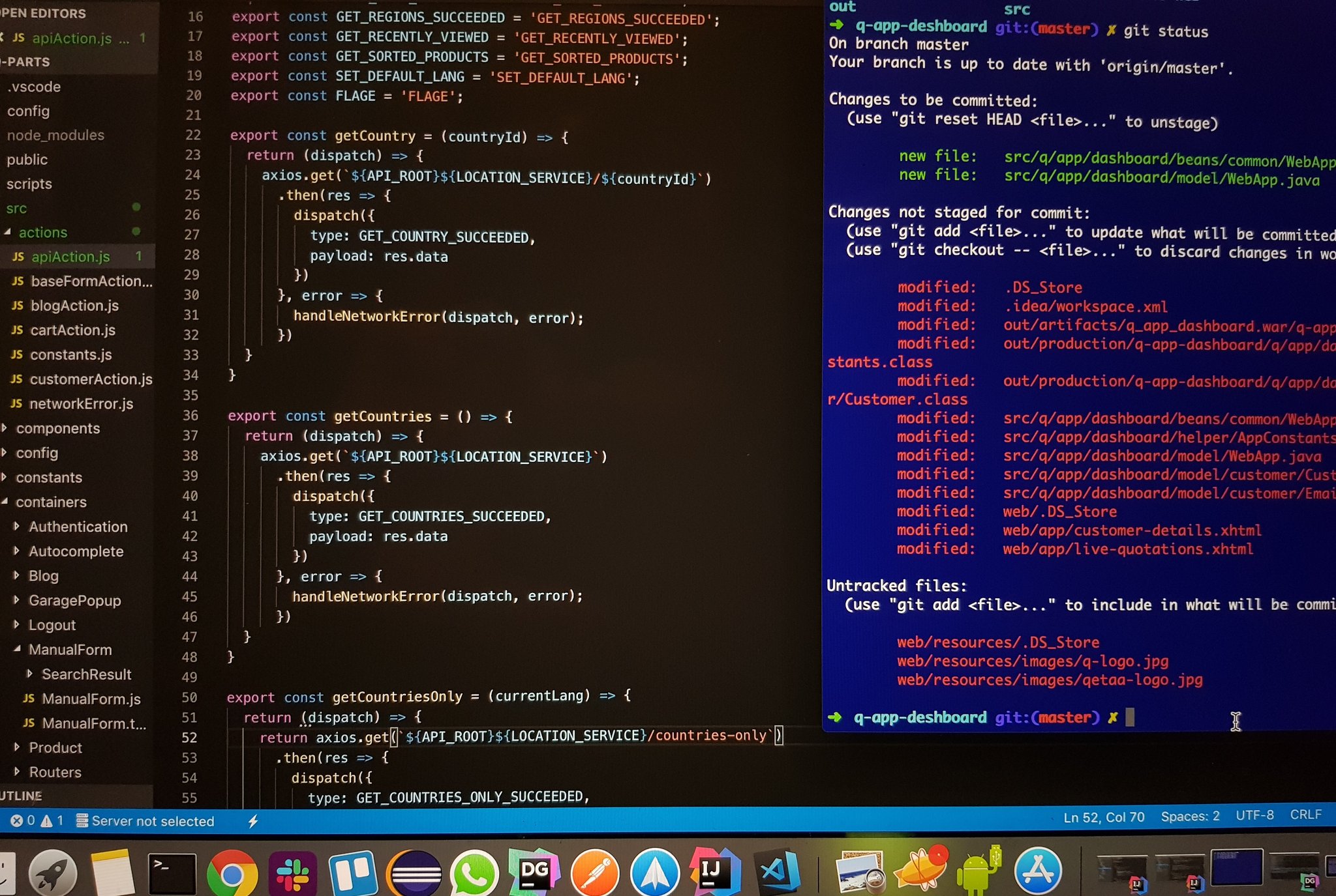 Fareed Rezaei Taillogs Here Is Mine Intellij Theme Is Dracula Bash Is Blue With Oh My Zsh Vscode Is Dark T Co Dblpn2sped Twitter