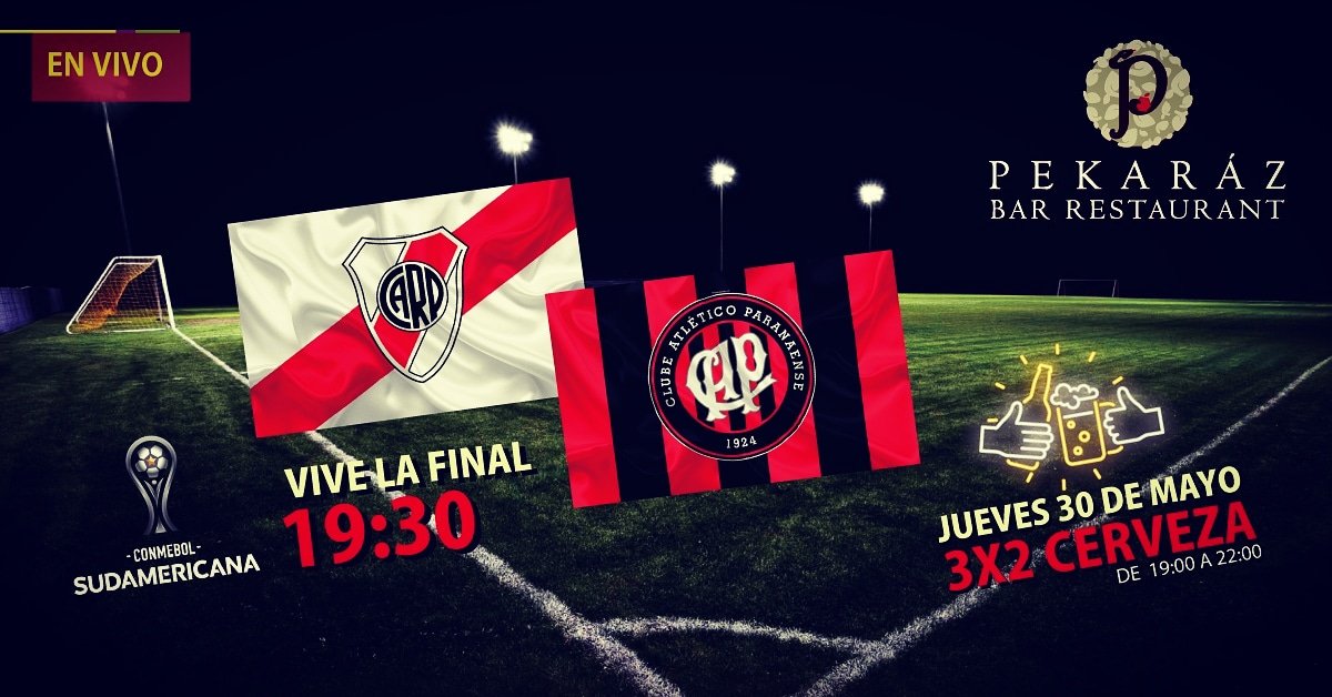 LaVidQuito's tweet photo. Una final de infarto!! #riverplate vs #atlparanaense en la #finalcopasudamericana Te esperamos!! #3x2cervezas🍺

Chile y Venezuela C.C. Palacio Arzobispal 2do piso #centrohistoricoquito #placetovisit #tripadvisor #futbol https://t.co/TWt7AiNdVj