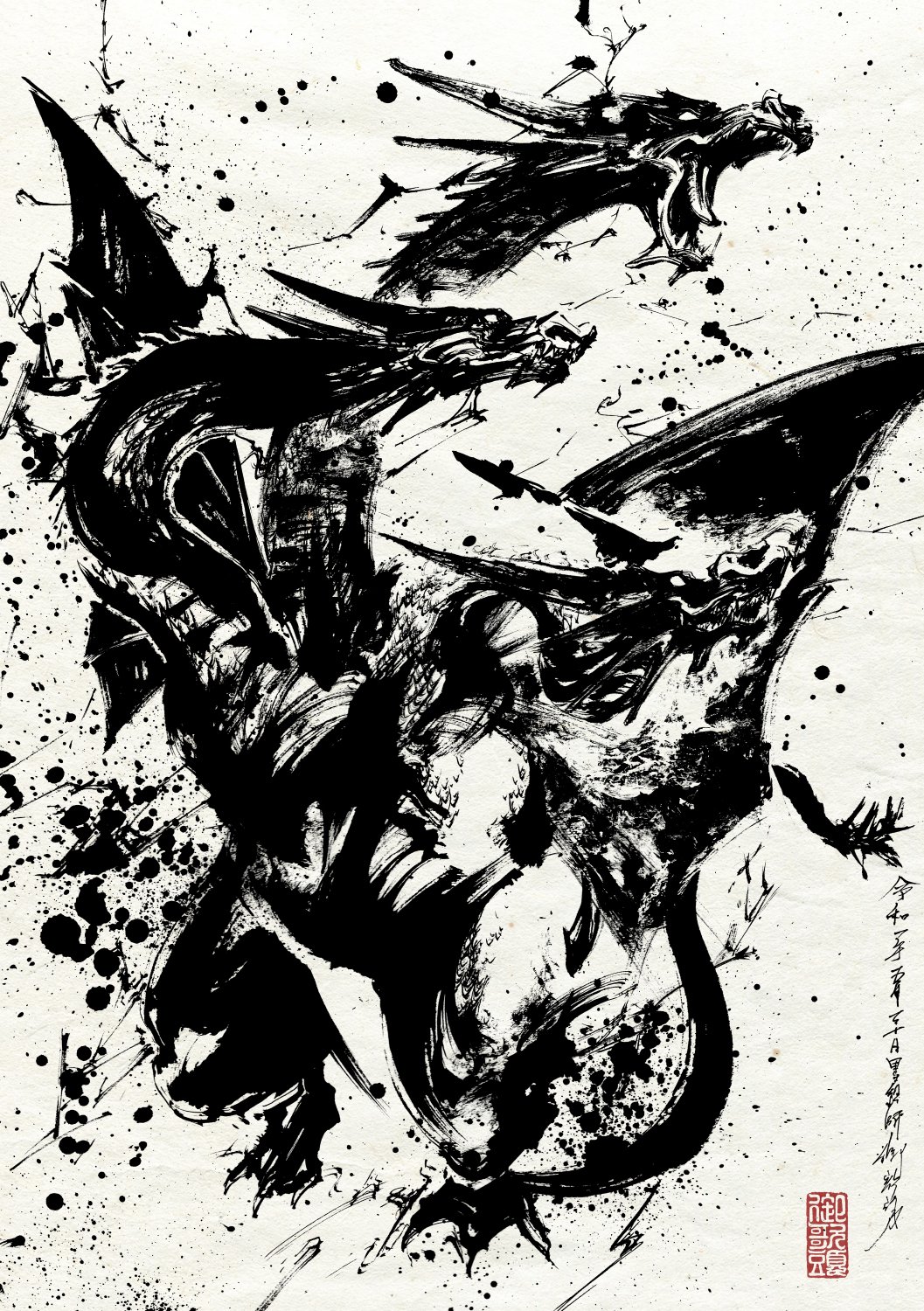 墨絵師 御歌頭【Sumi-E OKAZU】 on X: 