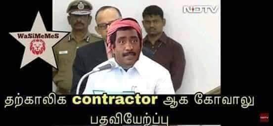 Imviggy21's tweet photo. Mean while govalu taking charge as temporary contractor #Nesamani #Pray_for_Neasamani https://t.co/6QDDulhoRi