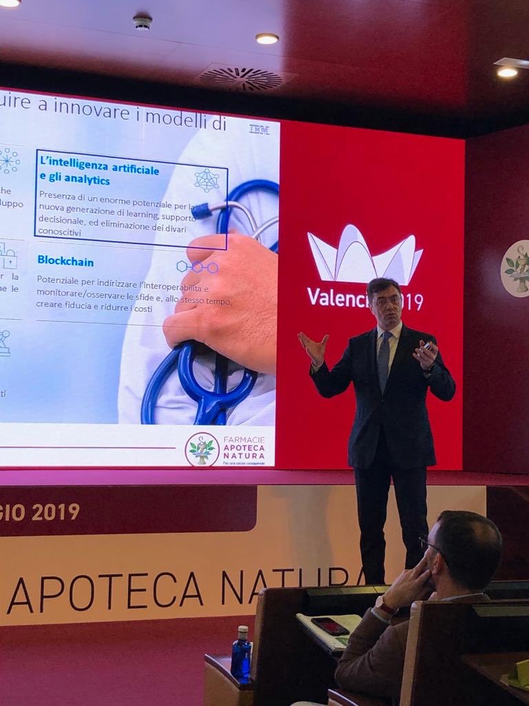 DicranB's tweet photo. Guest speaker “Corso Evoluzione @ApotecaNatura - Valencia 2019”. @IBM @IBMItalia @IBMWatson #IntelligenzaArtificiale #ArtificialIntelligence #healthcare #lifescience #WatsonSupplyChain https://t.co/AIB5pHMiGv