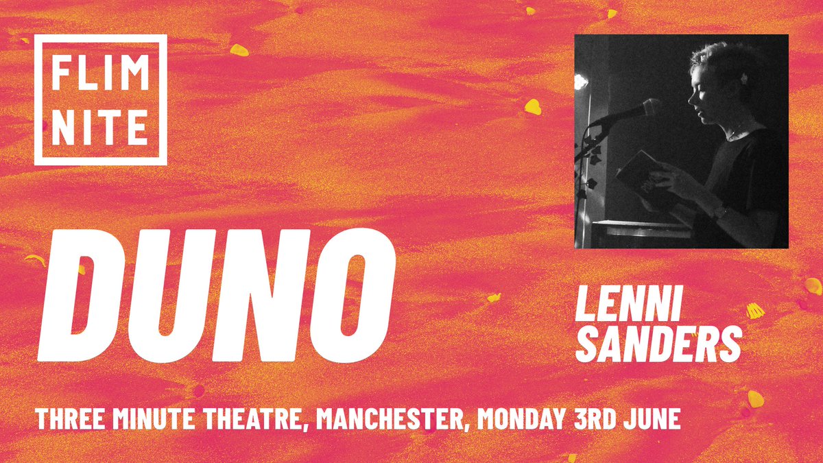 flimnite's tweet image. And welcoming the incredible LENNI SANDERS, author of 'Poacher' (Emma Press, 2019!!!), interactive experience maker with Curious Things, clown-poet with Dead Lads, &amp;amp; v rad dude to our line-up!!!

Tickets for our most surreal event yet &amp;gt;&amp;gt;&amp;gt; fatso.ma/JytV