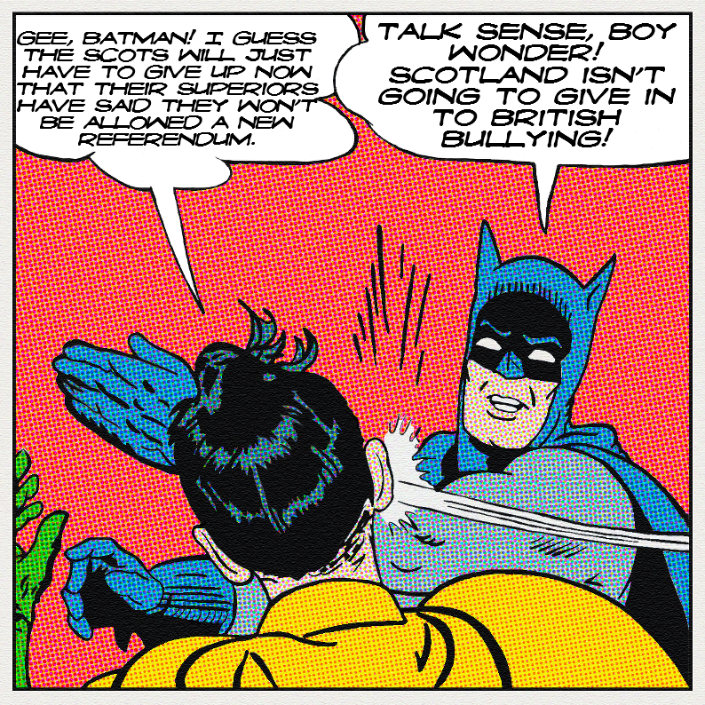 Peter__A__Bell's tweet photo. I'm with Batman! https://t.co/oEmyQG8Fiy #DissolveTheUnion #NoSection30 #ScotRef2019 https://t.co/mjFVU2Qqav