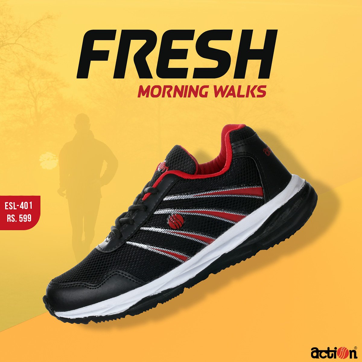 action running shoes 599