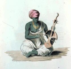  #Sarinda a version of Sarangi earlier prevalent in India in all regions with folk music and singing. Mostly inspired by bhakti musical parampara. Recent we know Bail. But what about Santhal? & Also in Rajasthan Chatisgarh Maharashtra. Painting of Sarinda musical instrument