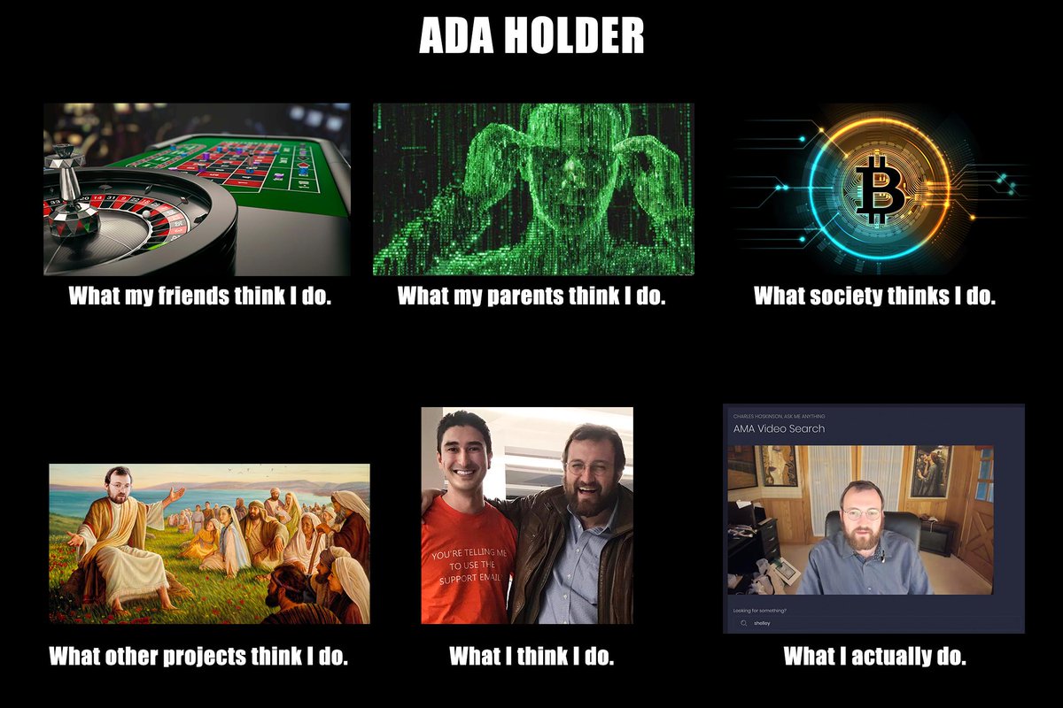 Adatainment On Twitter Jump Start Your Week This Time With A Not So Educational Cardano Meme But Still Hilarious Ada Holders This Time Dedicated To Iohk Charles And Seanalimov Https T Co 8odyv2cik4