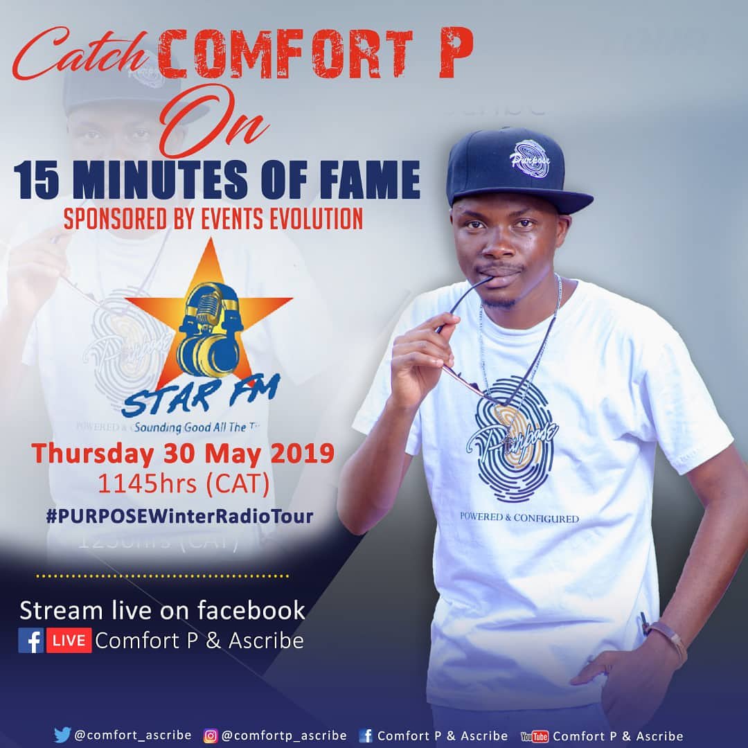 iamcomfortp's tweet photo. It's the #PURPOSEWinterRadioTour. Your boy is on @StarfmZimbabwe this morning breathing Purpose to visions & dreams. Powered by the best event staging & lighting firm #EventsEvolution
@Dukedolaah @zivai26 @FrankDambe @noenoe_d23 @TanakaMarowa @shekinahmukazi7 @tash_GG @shariwa_ https://t.co/KnG5JZ8QyK