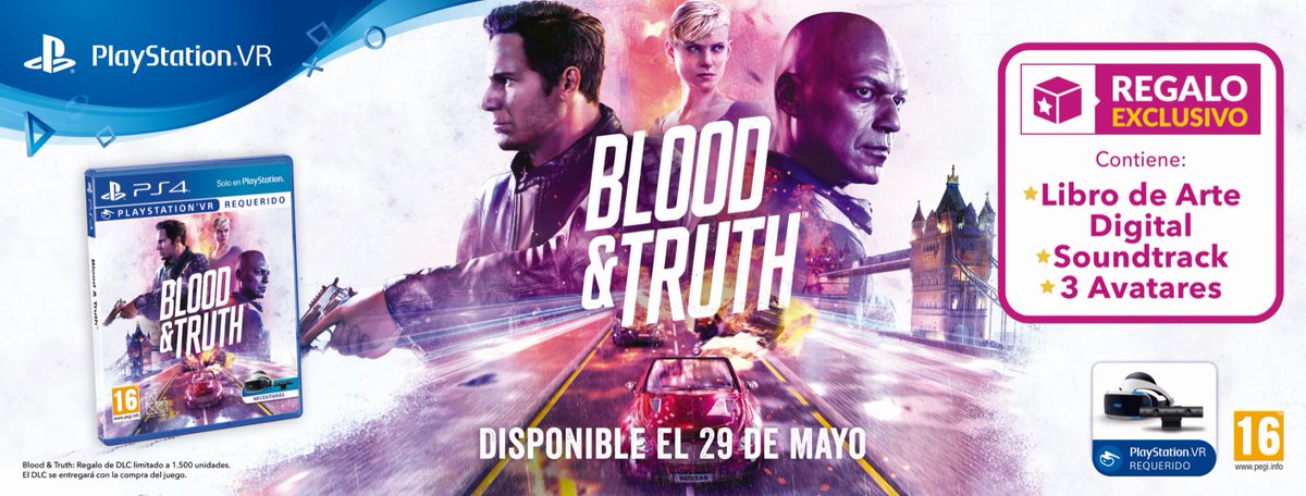 VideojuegosGAME's tweet photo. ¡Dale caña a #BloodAndTruthVR y descubre un juego de acción desbordante para tus #PSVR @PlayStationES! 💥 Además, si lo compras en GAME te llevas DLC exclusivo hasta fin de existencias 🎁

https://t.co/rAKigJrRDM https://t.co/K8Lm09n0Ir