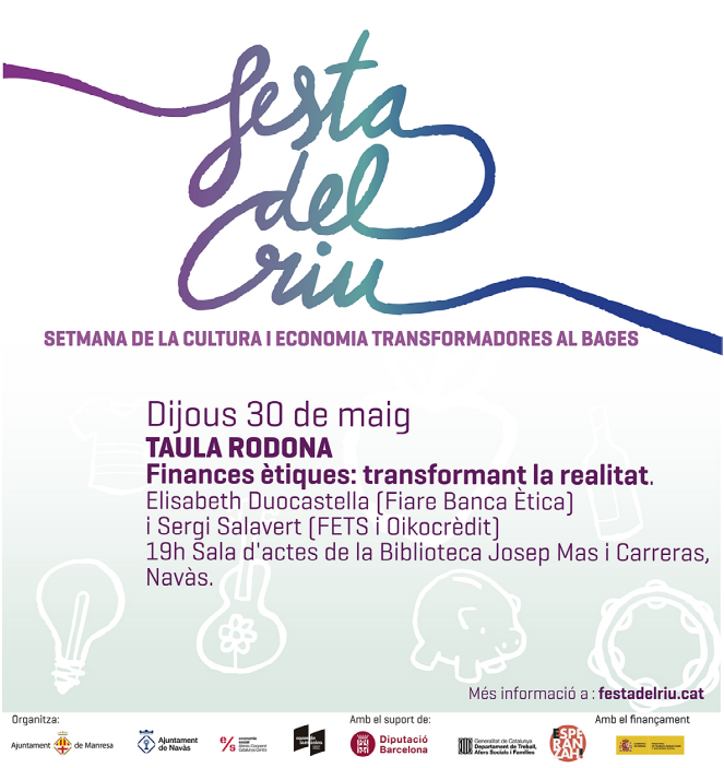 AjuntamentNavas's tweet photo. Avui a les 18h, taller de LGTB+fòbia amb l'Associació Filigrana; i a les 19h, xerrada de finances ètiques amb @Fiare_cat @OikocreditCat @banca_etica @CoopCatCentral https://t.co/2DiwPWq2pY