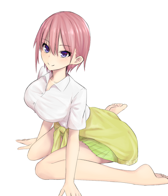 elfenさんがTwitterに投稿した中野一花(五等分の花嫁)のイラスト。