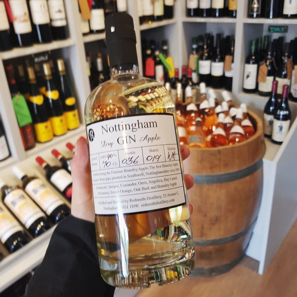 Redsmith Distillery Nottingham Bramley Apple Gin is back in stock at The Wine Bank! 🍸#NottinghamGin #BramleyApples @RedSmithDistill