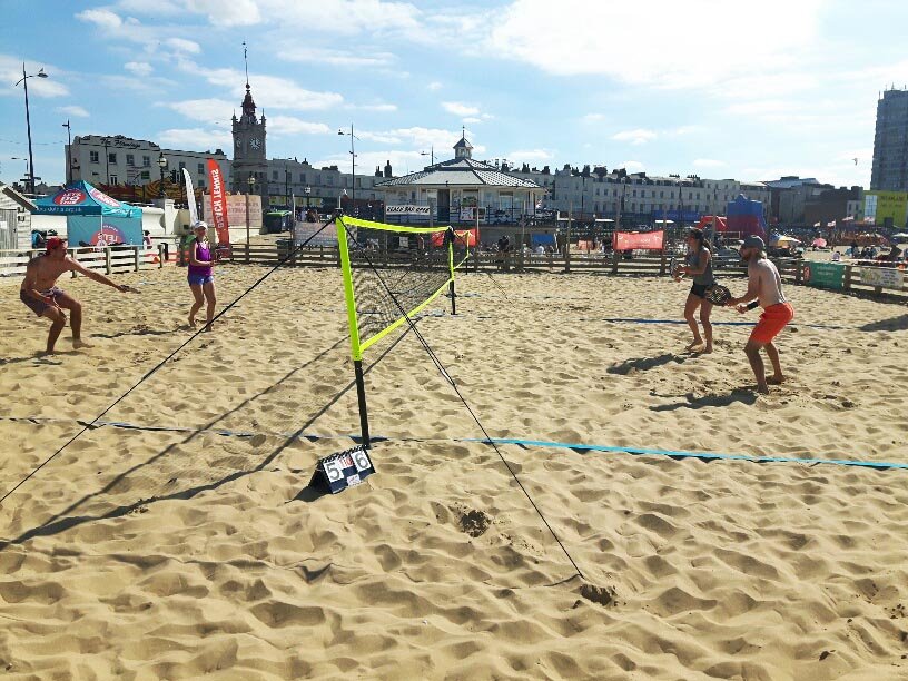 Beach Tennis Open Day Sunday 9 June 2019  Weston-Super-Mare  12 - 3pm.  On the Beach!  Everyone is welcome