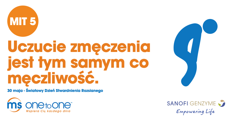SanofiPolska's tweet photo. Uczucie zmęczenia uważane jest za "niewidzialny" objaw #StwardnienieRozsiane. Różni się ono od męczliwości czy wyczerpania, które mogą występować o osób zdrowych. Zmęczenie u chorych z #SM to często nagła, całkowita utrata energii. @SanofiGenzyme #NieSamnaSM #MSOnetoOne https://t.co/YYgDLDglKg